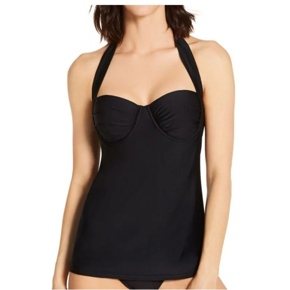 💐Smart & Sexy Convertible Underwire Tankini Sz 36C Leopard Print - Picture 7 of 8